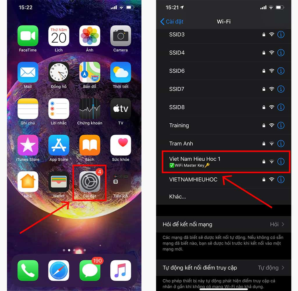 Cách hack pass wifi trên điện thoại iOS 